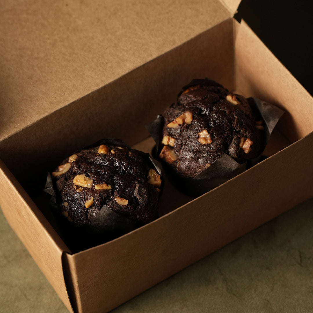 Choco-Walnut Muffins (Eggless)