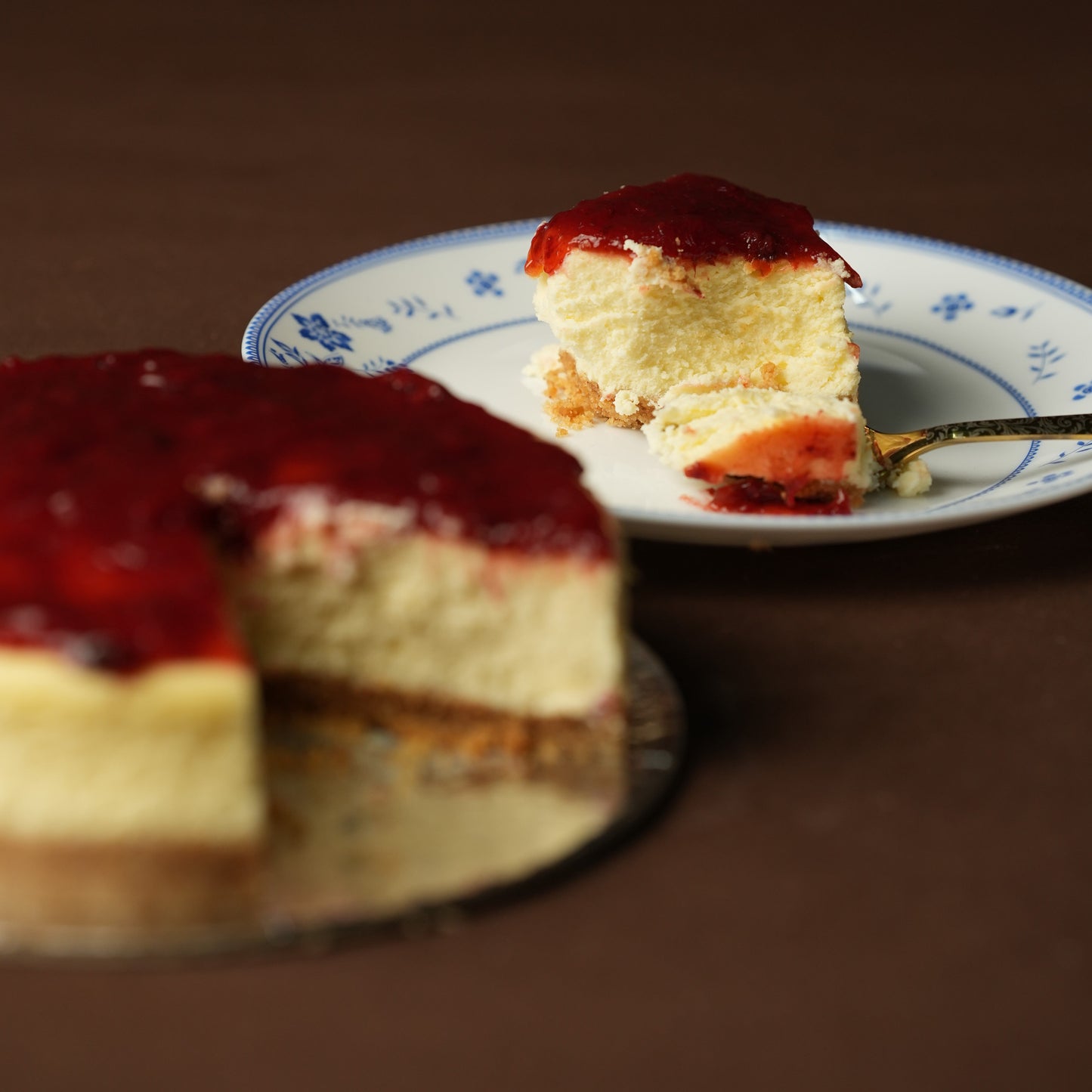 Strawberry Cheesecake (Eggless)