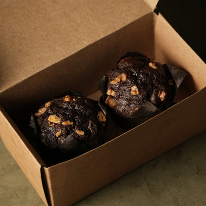 Choco-Walnut Muffins (Eggless)