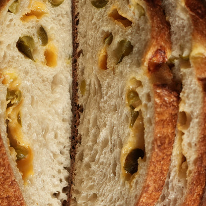 Cheddar Jalapeno Sourdough Bread