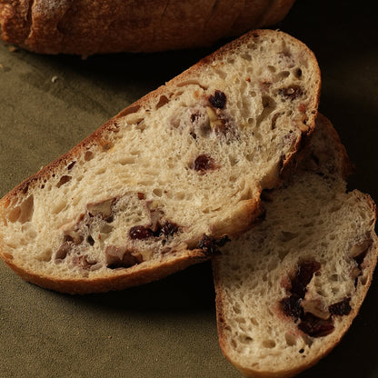 Walnut Cranberry Sourdough Bread