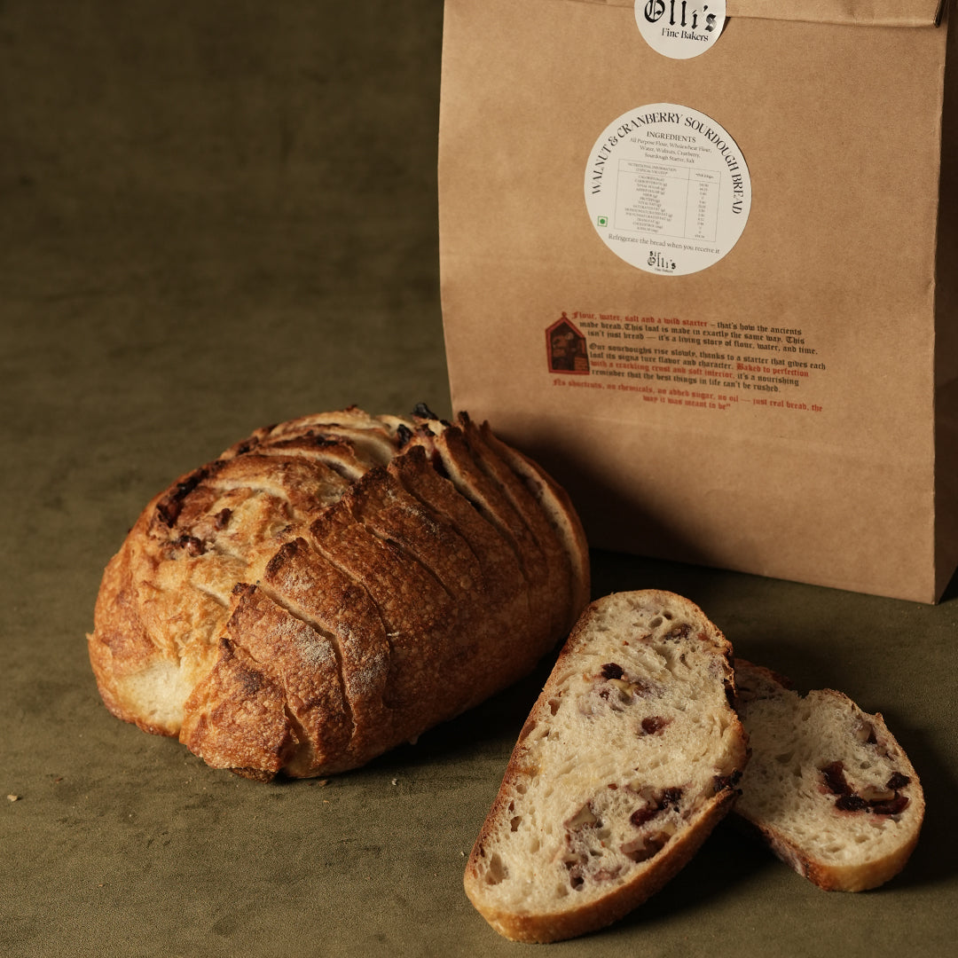 Walnut Cranberry Sourdough Bread