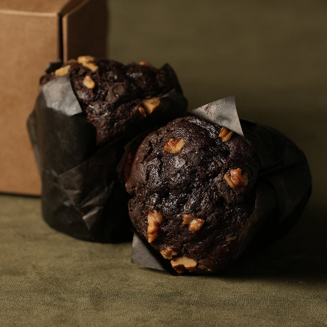 Choco-Walnut Muffins (With Egg)